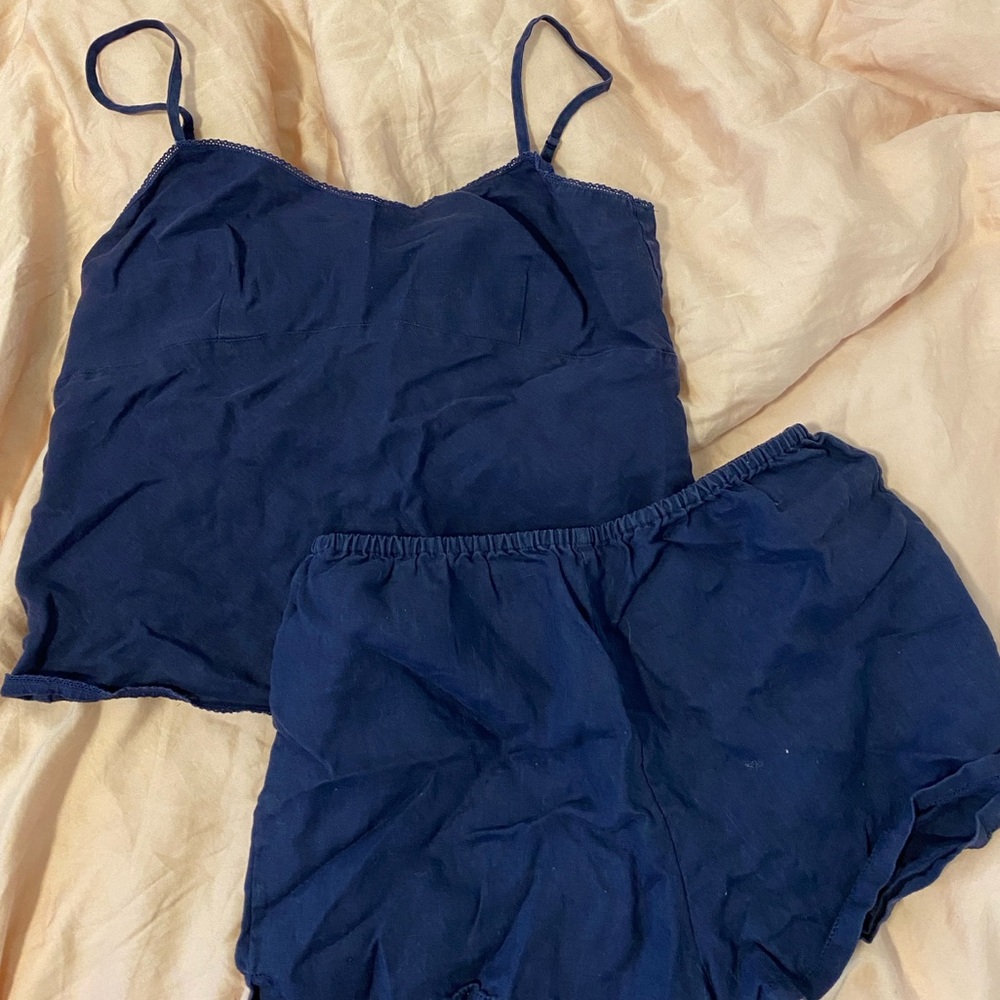 Vintage Victoria’s Secret pajama set - navy blue